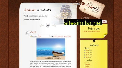 artevida.blog.br alternative sites