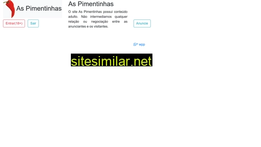 aspimentinhas.com.br alternative sites
