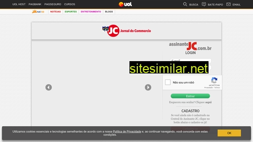 assinantejc.jconline.ne10.uol.com.br alternative sites