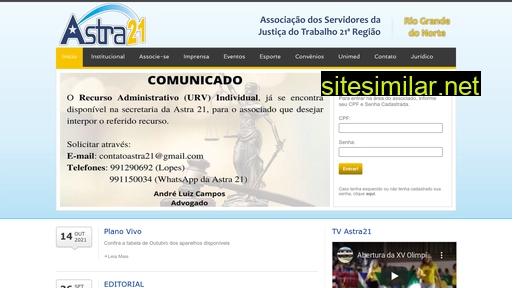 astra21.org.br alternative sites