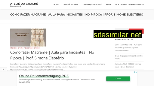 ateliedocroche.com.br alternative sites
