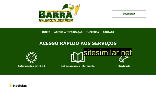 barradesantoantonio.al.gov.br alternative sites