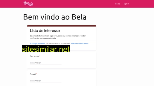 bela.com.br alternative sites