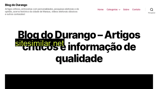 blogdodurango.com.br alternative sites
