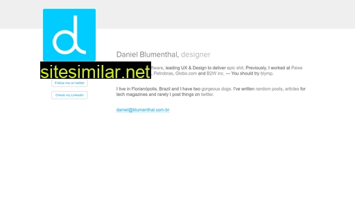 blumenthal.com.br alternative sites
