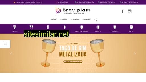 braviplastacrilicos.com.br alternative sites