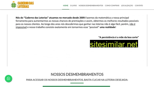 cadernodasloterias.com.br alternative sites