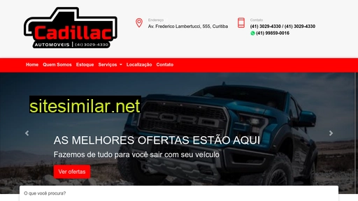 cadillacautomoveis.com.br alternative sites