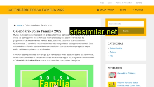 calendariobolsafamilia2022.com.br alternative sites
