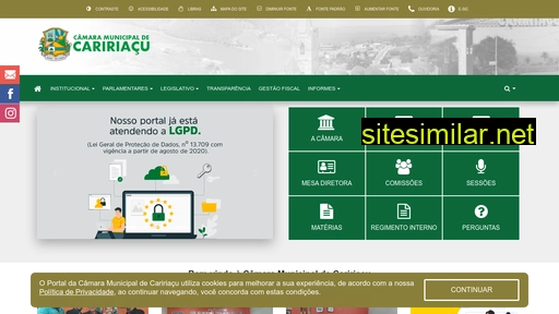 camaracaririacu.ce.gov.br alternative sites