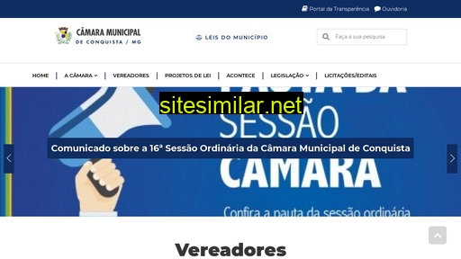 camaraconquista.mg.gov.br alternative sites