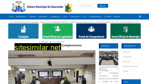 camaraguaratuba.pr.gov.br alternative sites