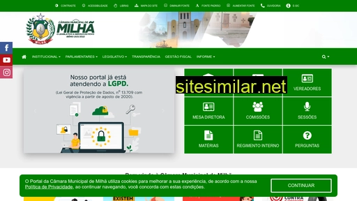 camaramilha.ce.gov.br alternative sites