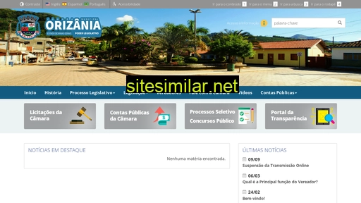 camaraorizania.mg.gov.br alternative sites