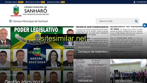 camarasanharo.pe.gov.br alternative sites