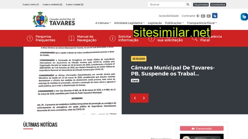 camaratavares.pb.gov.br alternative sites