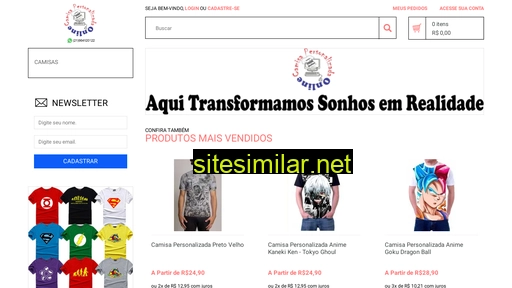 camisapersonalizadaonline.com.br alternative sites
