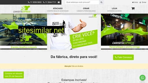 camisetaexpress.com.br alternative sites