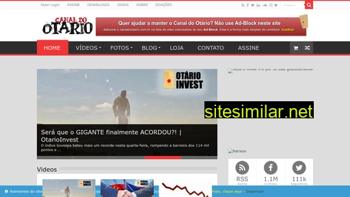 canaldootario.com.br alternative sites