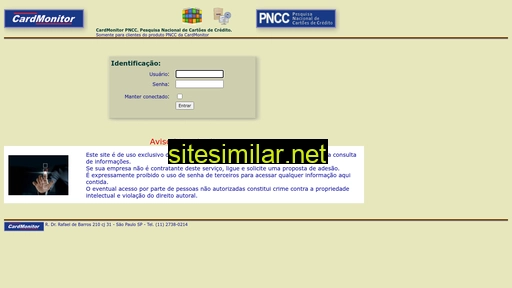 cardmonitorpncc.com.br alternative sites