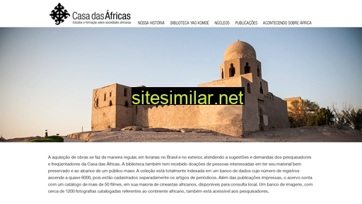 casadasafricas.org.br alternative sites