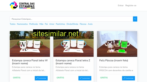 centraldasestampas.com.br alternative sites