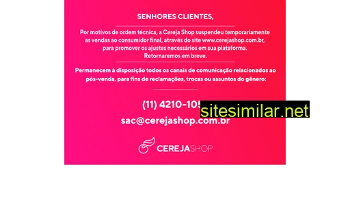 cerejashop.com.br alternative sites