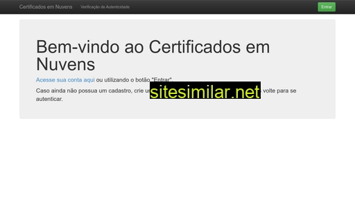 certificadosemnuvens.com.br alternative sites