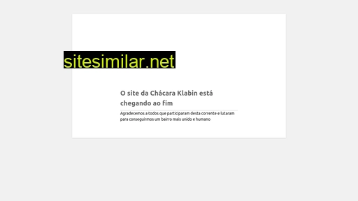 chacaraklabin.com.br alternative sites