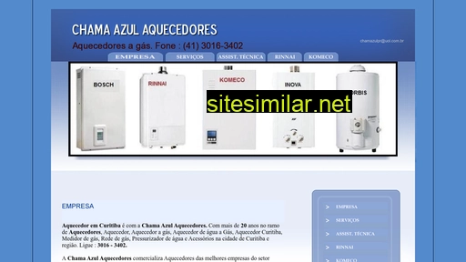 chamaazulaquecedores.com.br alternative sites