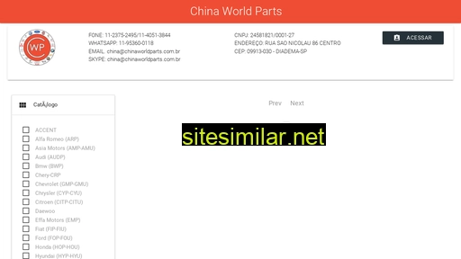 chinaworldparts.com.br alternative sites