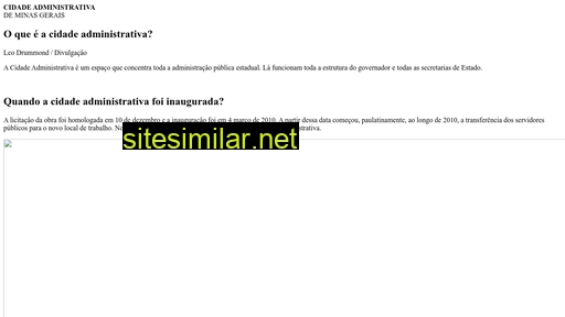 cidadeadministrativamg.com.br alternative sites