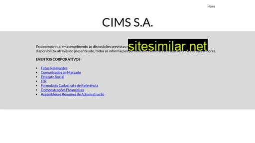 cims.com.br alternative sites
