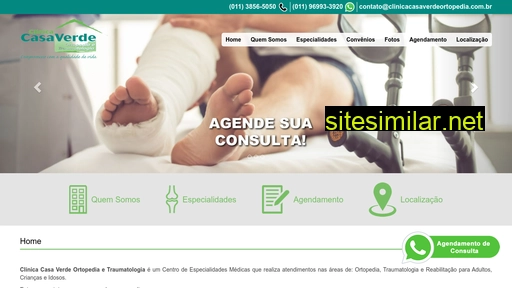 clinicacasaverdeortopedia.com.br alternative sites