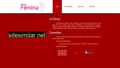 clinicafemina.med.br alternative sites
