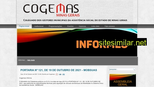 cogemasmg.org.br alternative sites