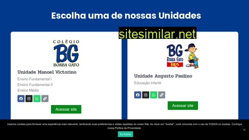 colegioborbagato.com.br alternative sites
