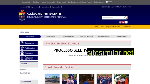 colegiomilitartiradentes.com.br alternative sites