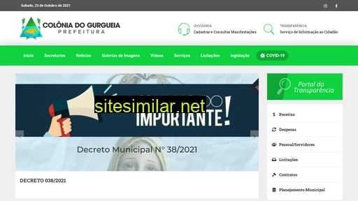 coloniadogurgueia.pi.gov.br alternative sites