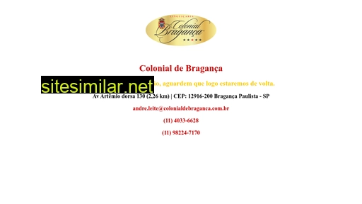 colonialdebraganca.com.br alternative sites