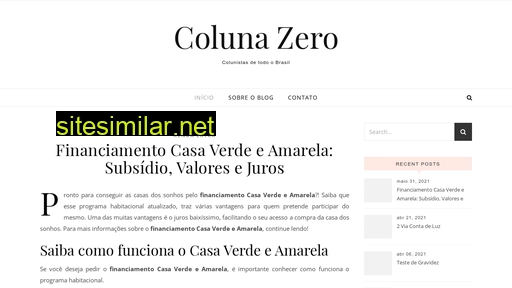 colunazero.com.br alternative sites