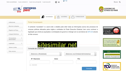 compraspara.pa.gov.br alternative sites