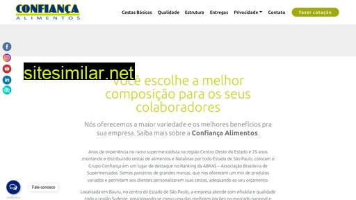 confiancaalimentos.com.br alternative sites