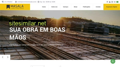 construtoramasala.com.br alternative sites