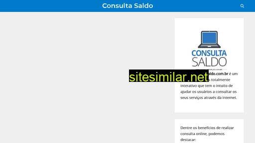 consultasaldo.com.br alternative sites