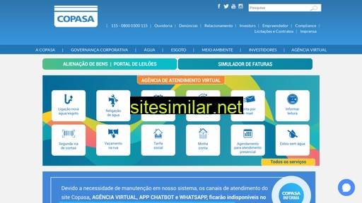 copasa.com.br alternative sites