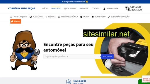 cornelioautopecas.com.br alternative sites