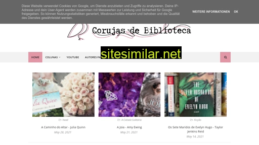 corujasdebiblioteca.com.br alternative sites