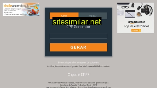 cpfgenerator.com.br alternative sites