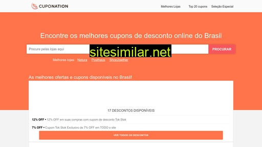 cuponation.com.br alternative sites